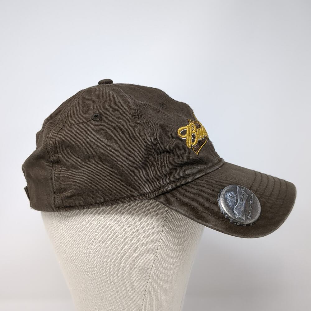 Budweiser Strapback Hat Solid Brown One Size Embr… - image 5